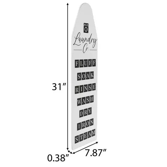 Laundry Ironing Board Wood Wall Decor