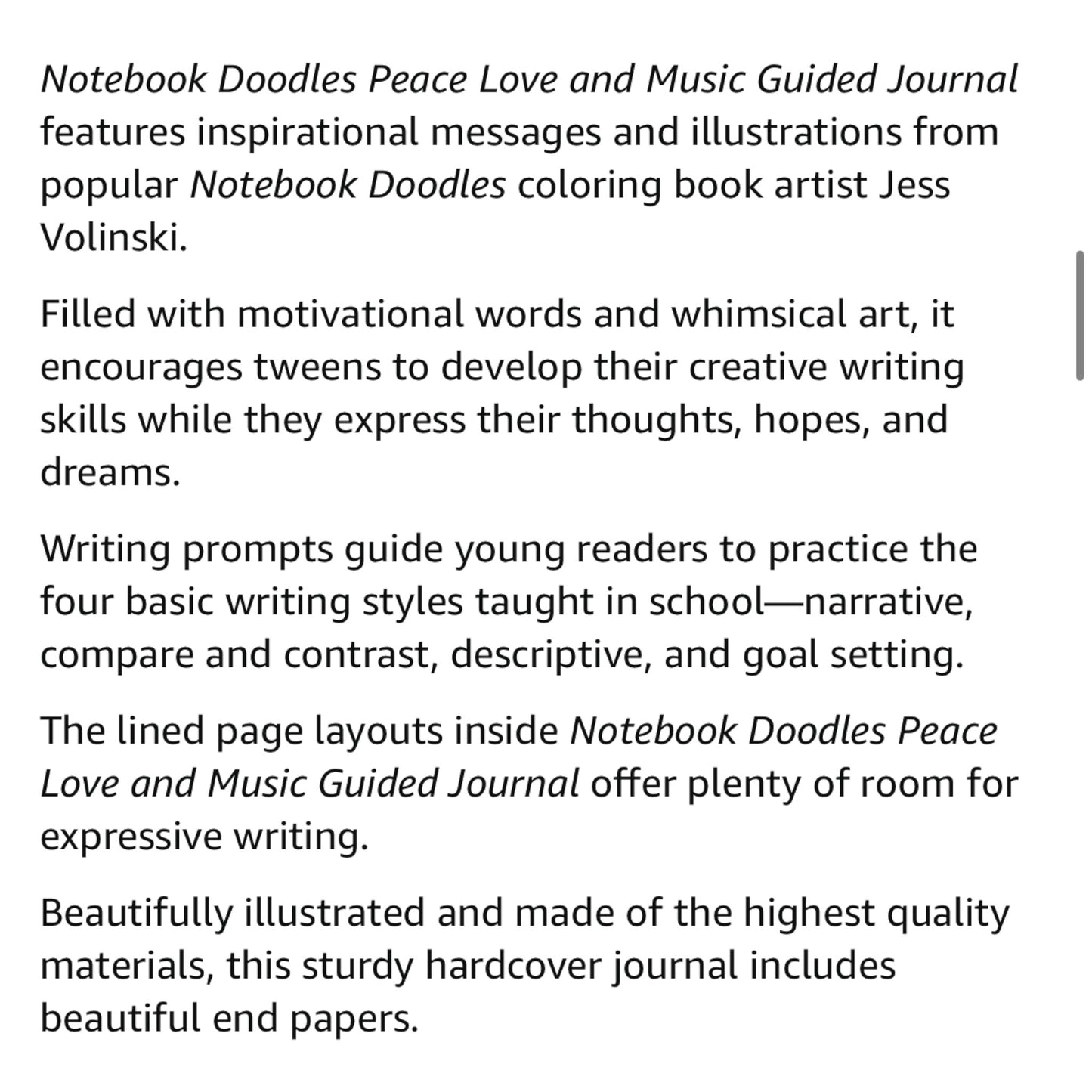 Peace Love And Music Guided Journal