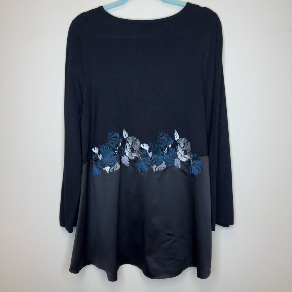 Alfani Crochet Embroidery Top - Size XL