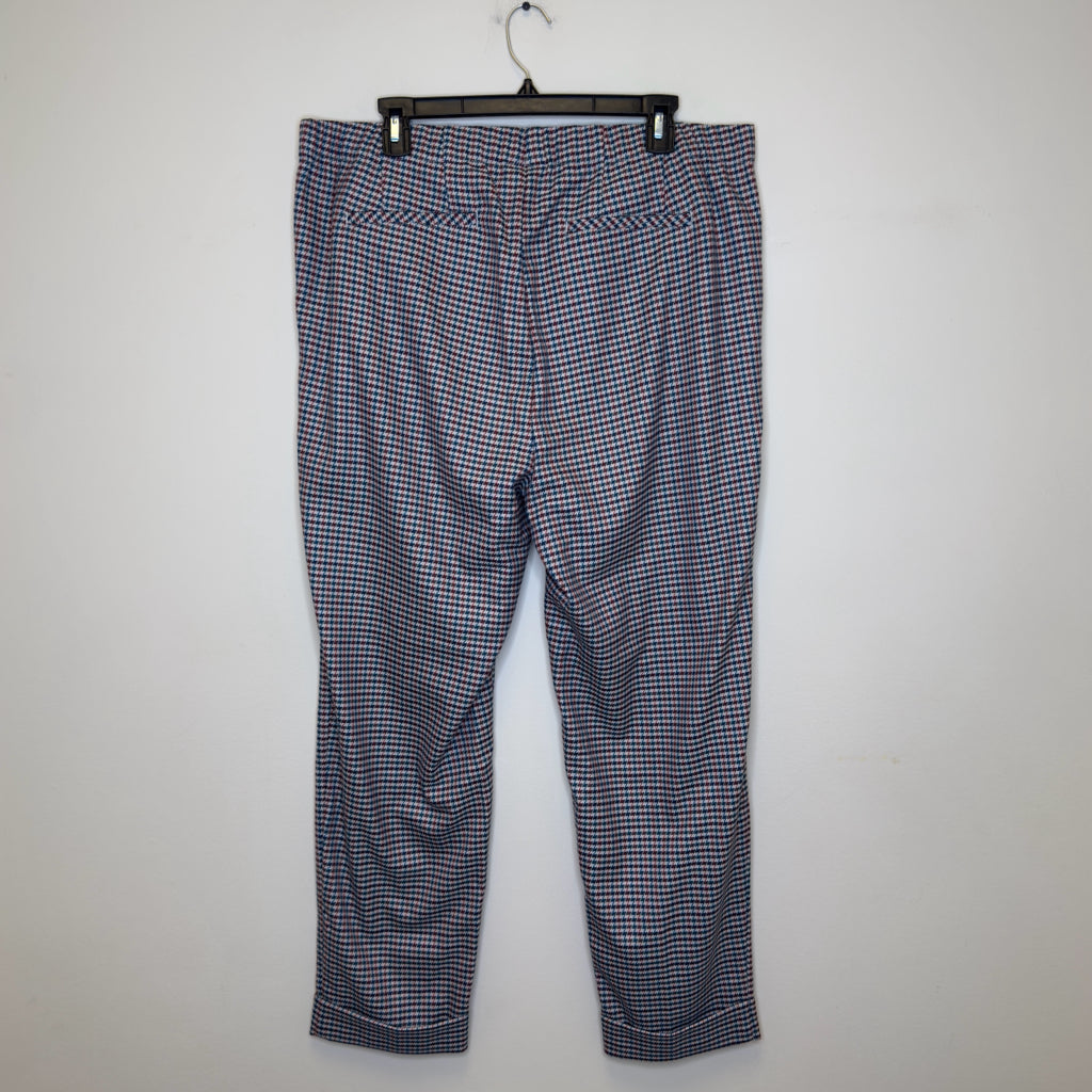 J. Jill Pull-On Houndstooth Ponte Pants - Size 18