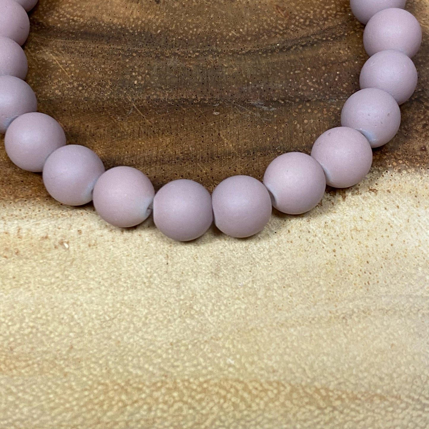 Inga Ann's Light Purple Matte Beaded Bracelet - 8mm Beads