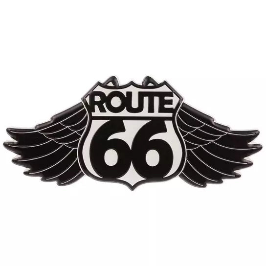 Route 66 Angel Wing Metal Wall Decor