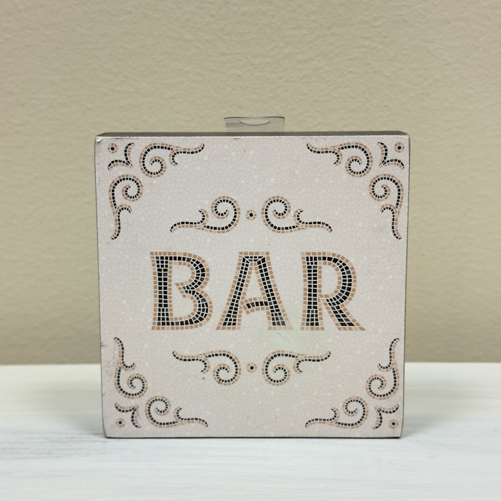 Bar Block Sign