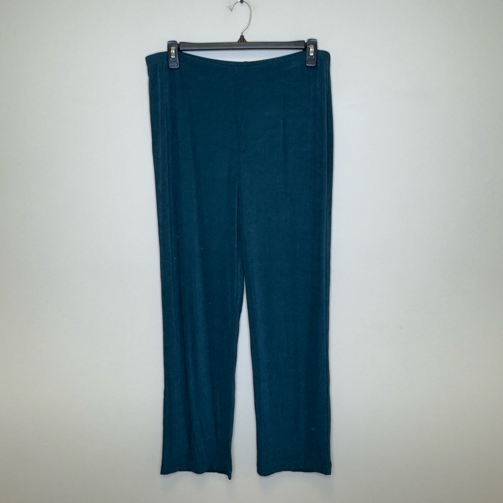 Chico’s Travelers Collection Crepe Pull-On Slinky Teal Pants - Size XL