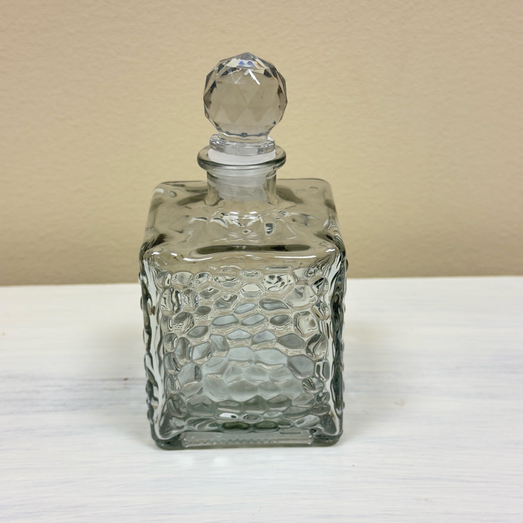 Square Glass Potion Bottle w/Stopper
