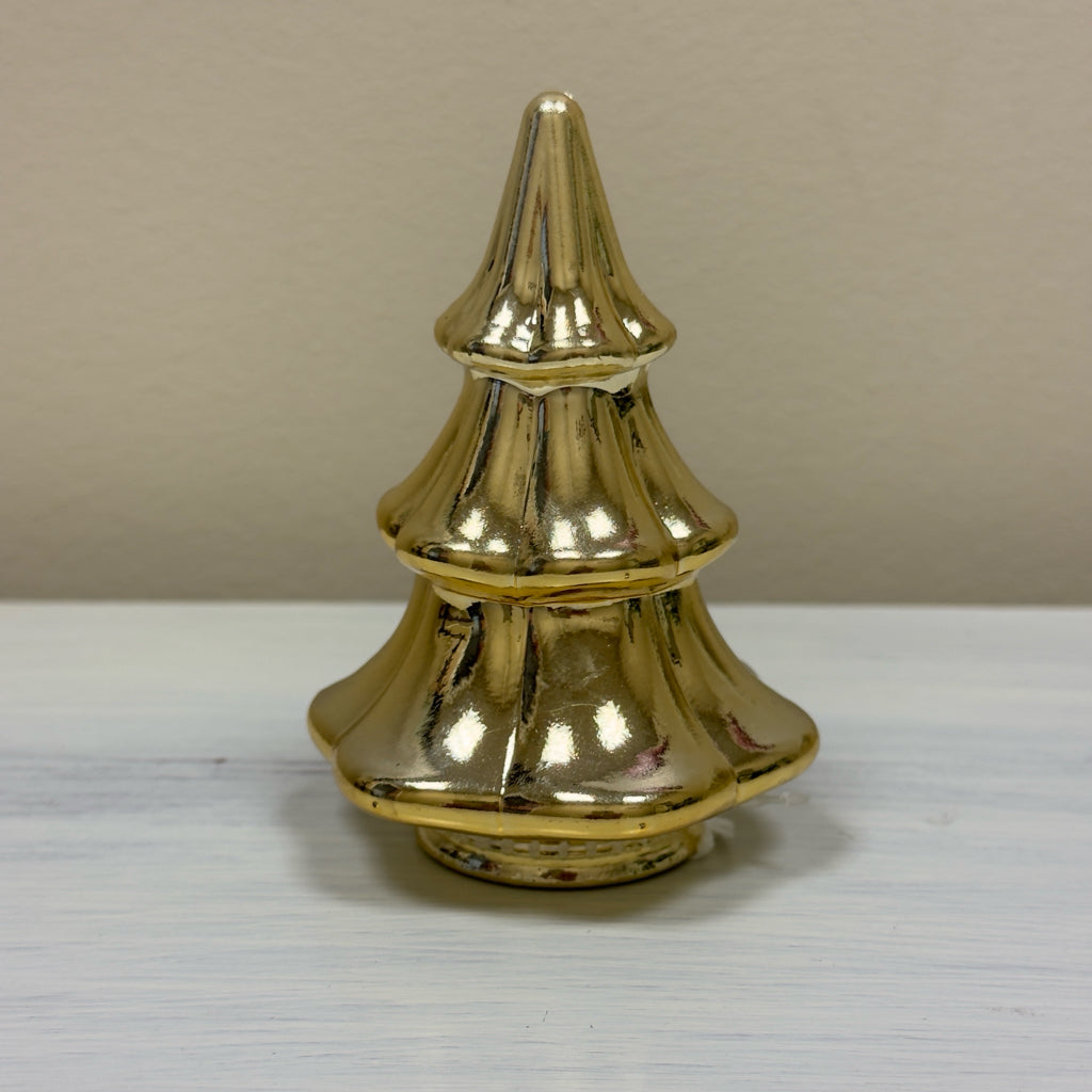 Shiny Gold Christmas Tree