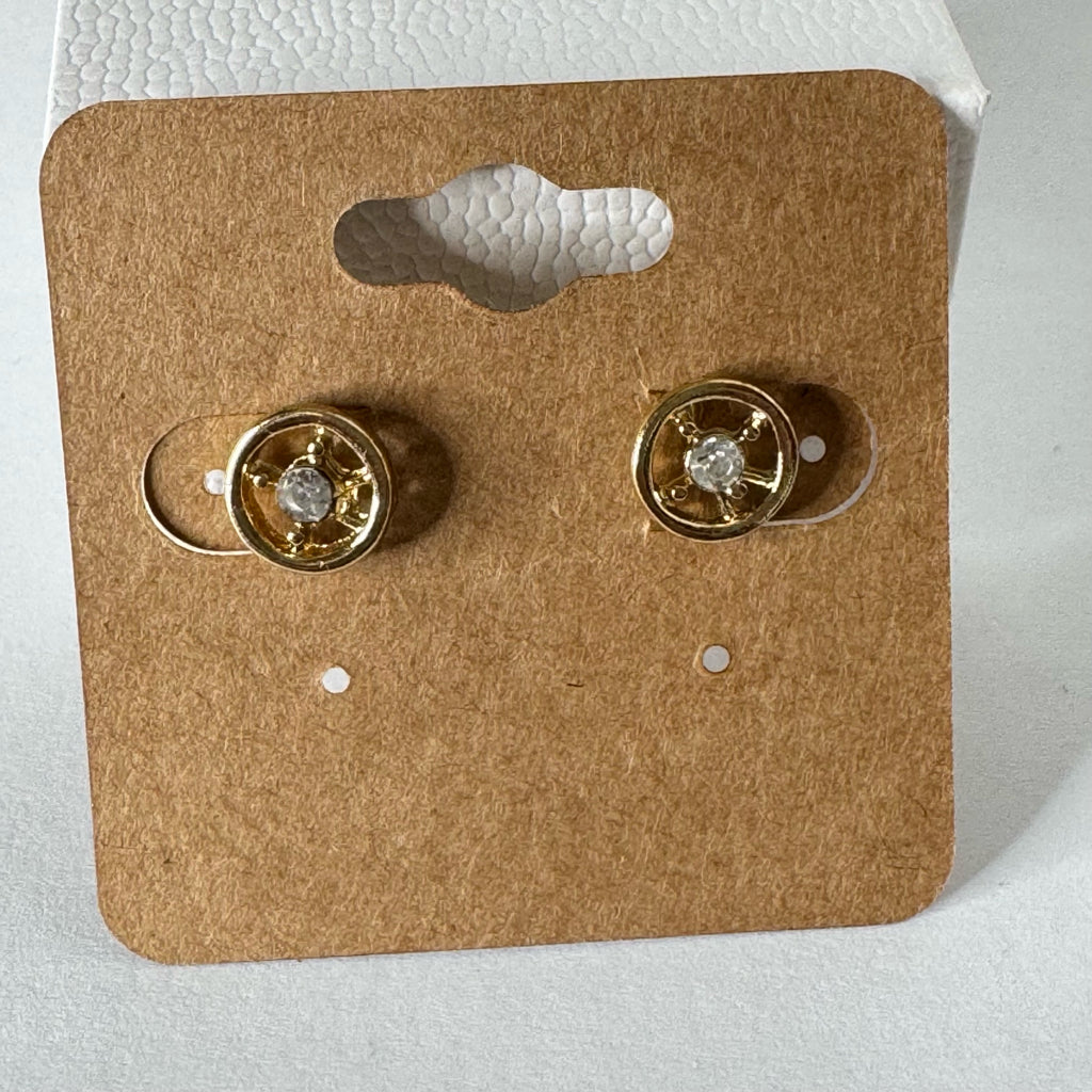 Round Stud Earrings