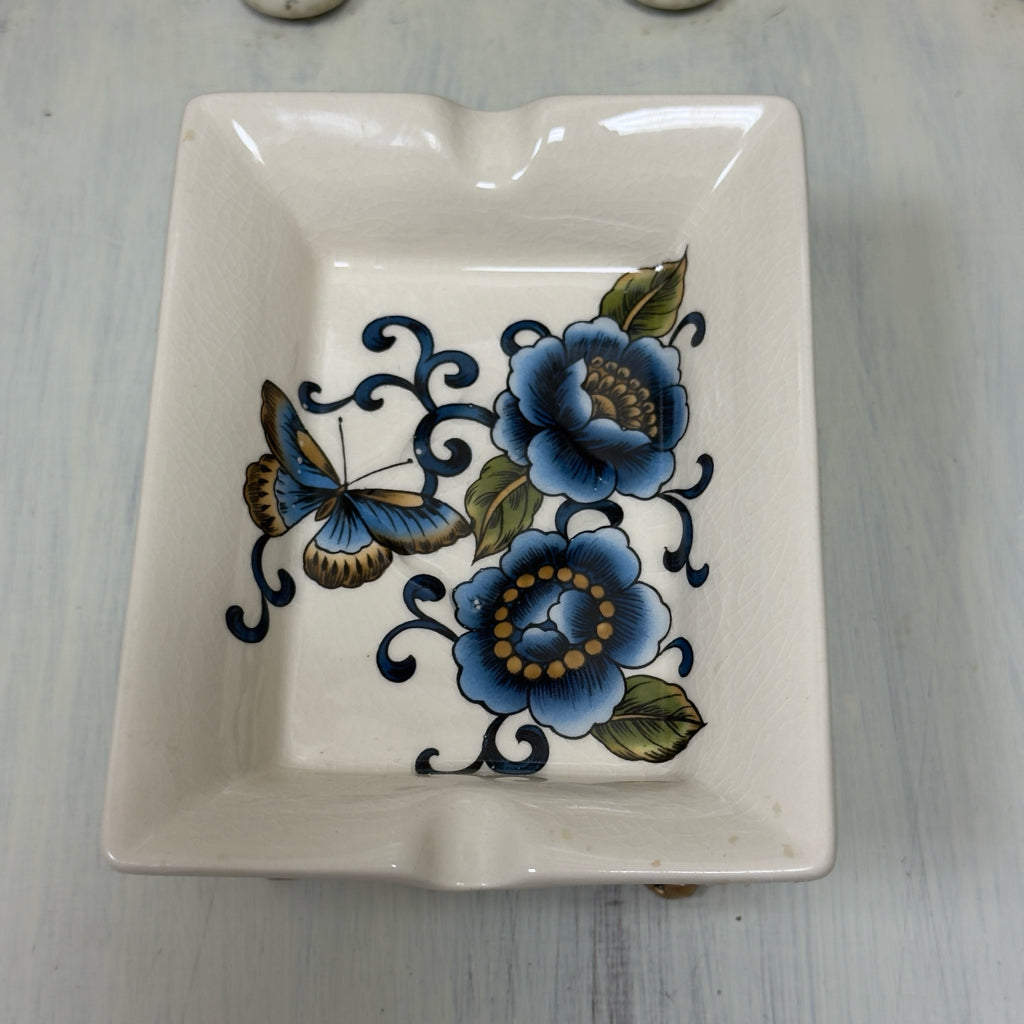 Butterfly & Floral Raised Soap Dish