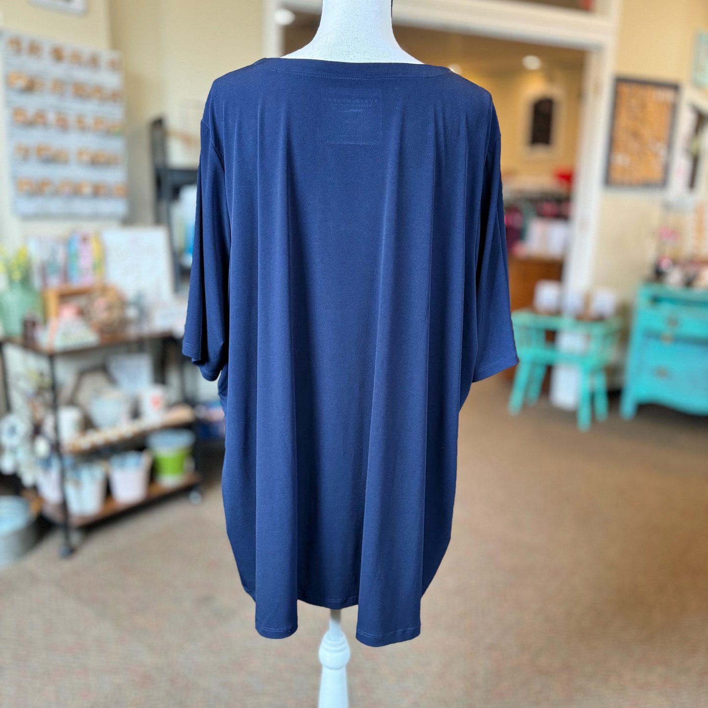 Susan Graver Modern Essentials Short Sleeve Tee - Size 4X