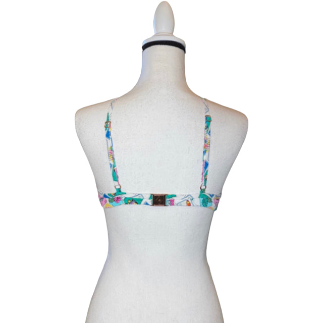 Vera Bradley Cuban Stamps Bikini Top - Size Large (12/14)