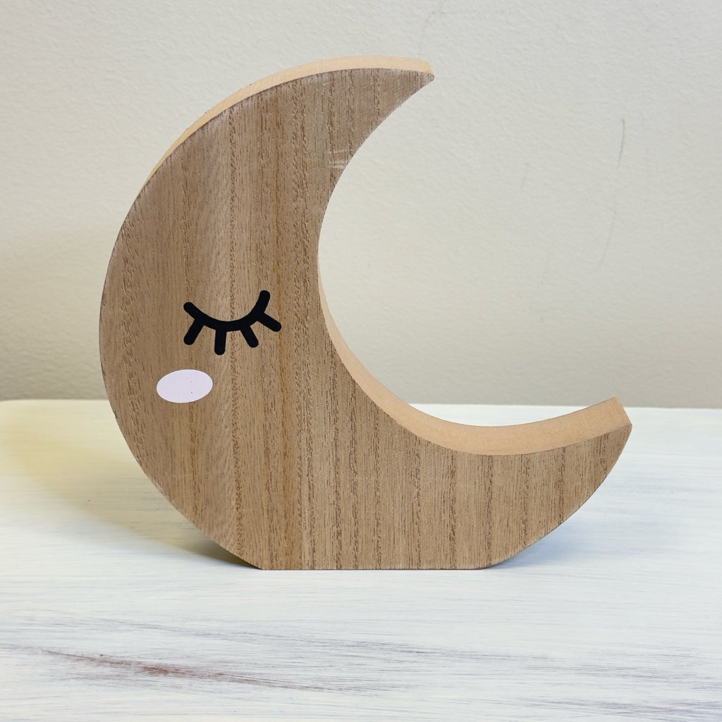 Sleeping Wood Moon Table Decoration