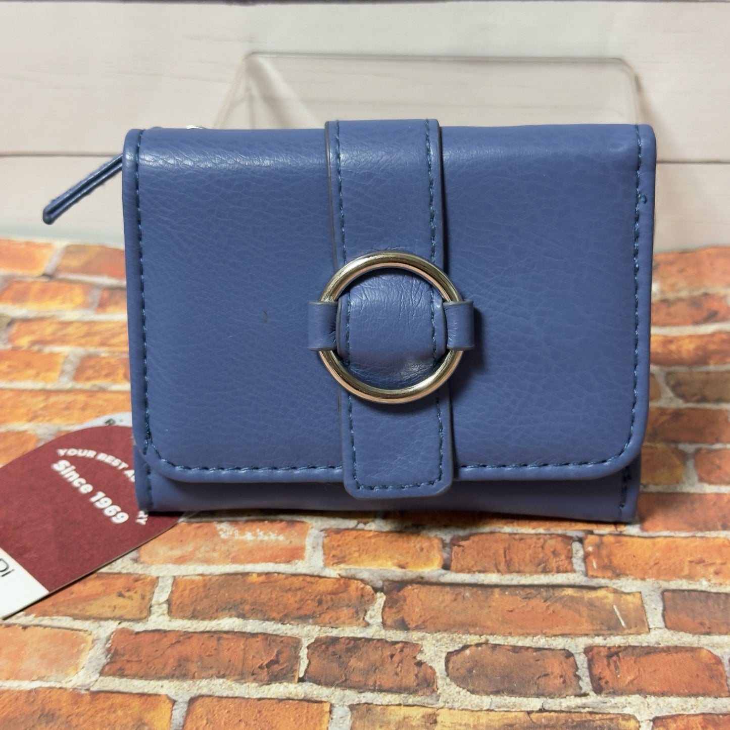 Mundi Anna Mini Trifold RFID Wallet - Blue
