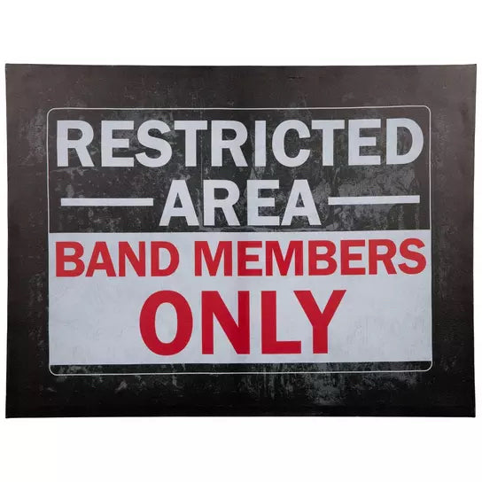 Band Members Only Canvas Wall Decor