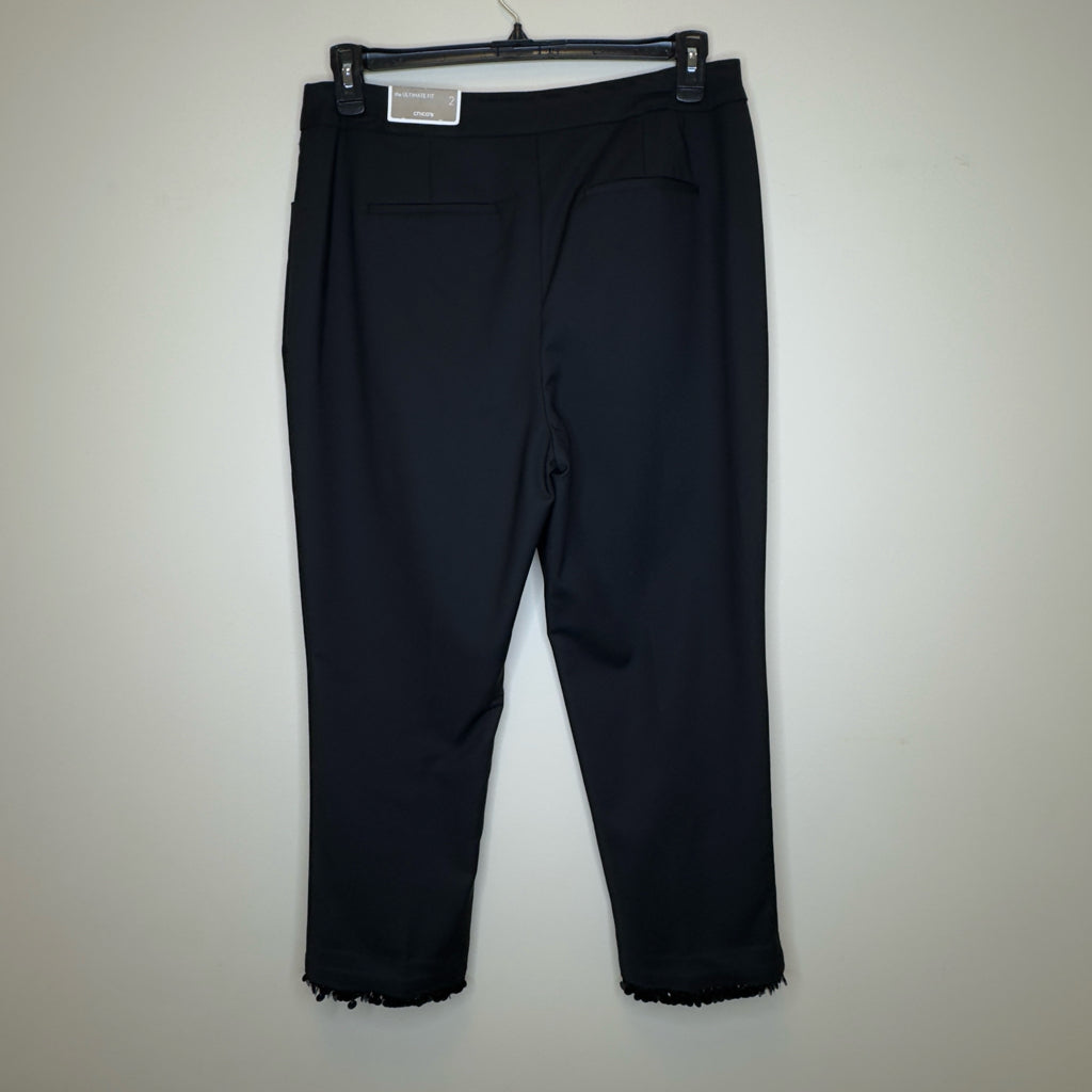 Chico’s Beaded Hem Slim Ankle Pants - Size 12