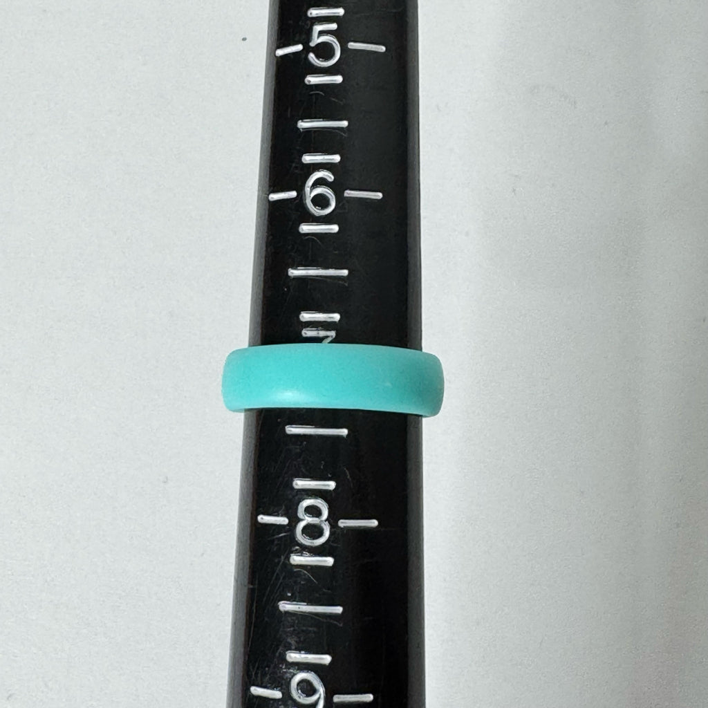 Egnaro Women's Black Silicone Ring - Size 7