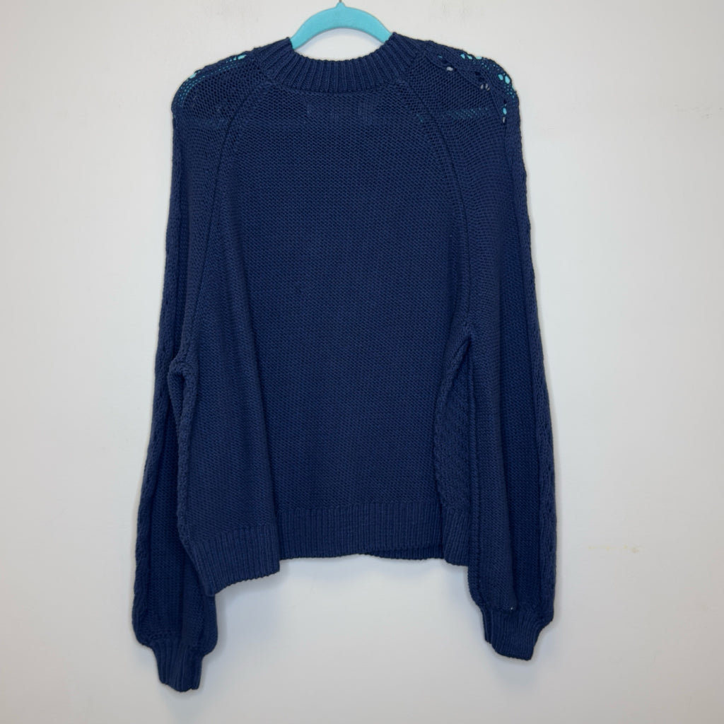 Loft Textured Stitch Sweater - Size Large