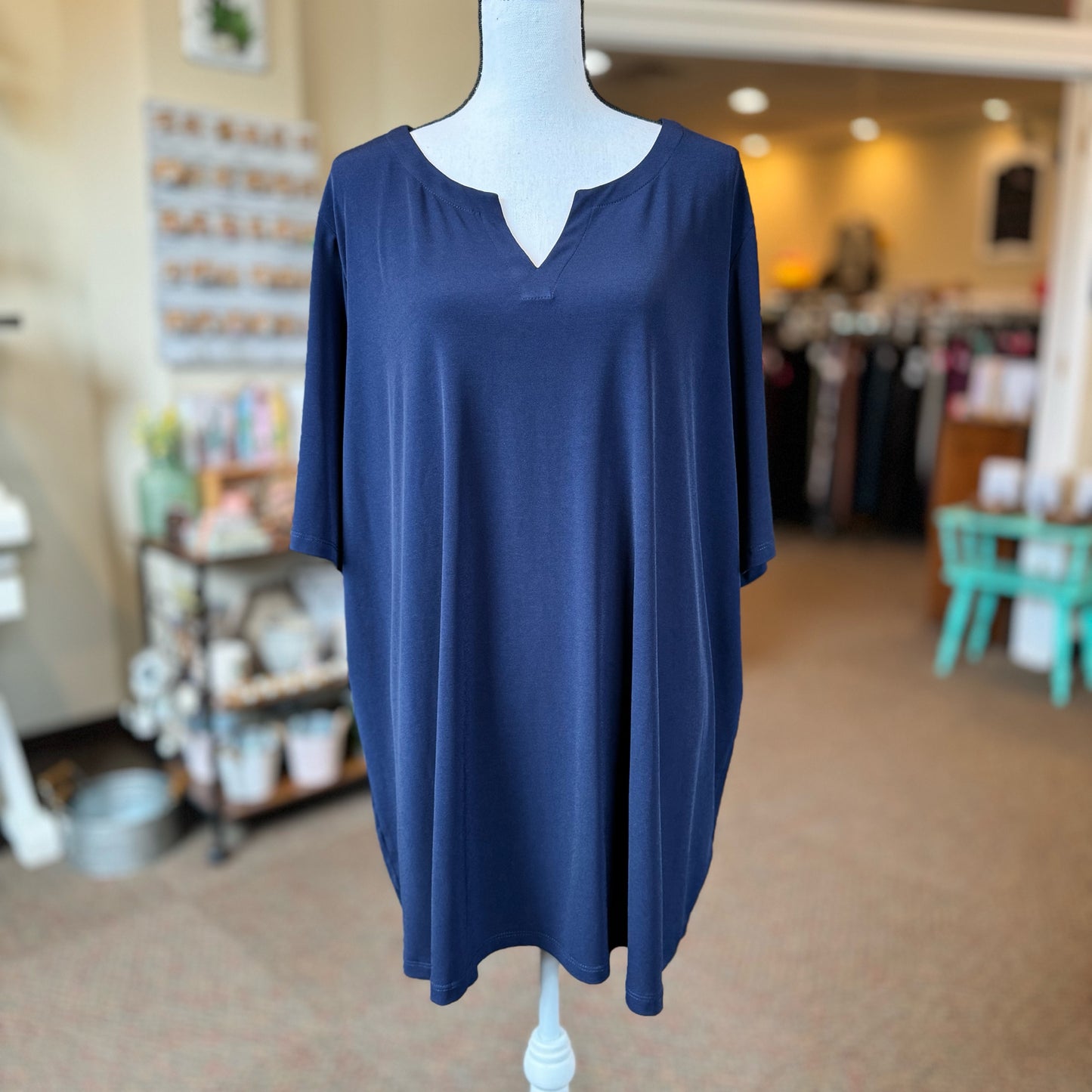 Susan Graver Modern Essentials Short Sleeve Tee - Size 4X