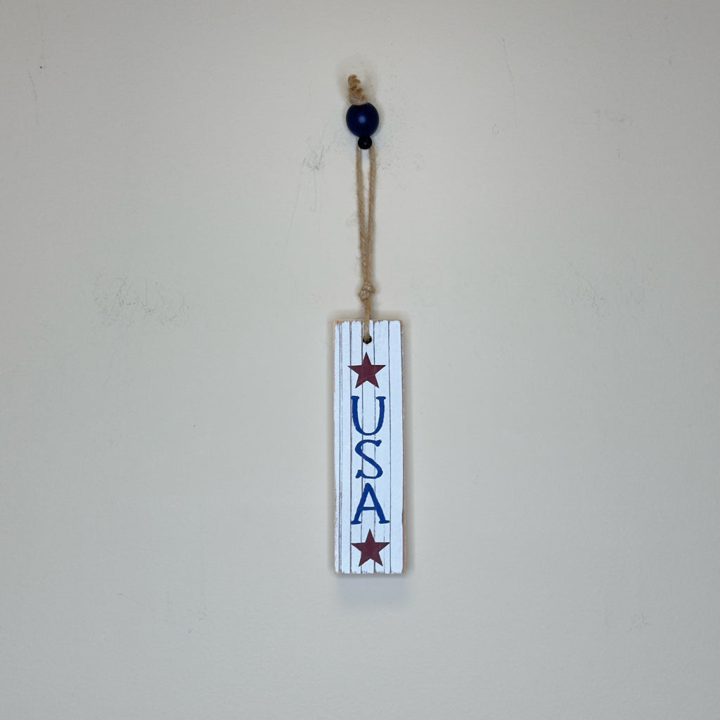 Primitive USA Hanging Ornament