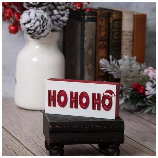 Ho Ho Ho Wood Decor