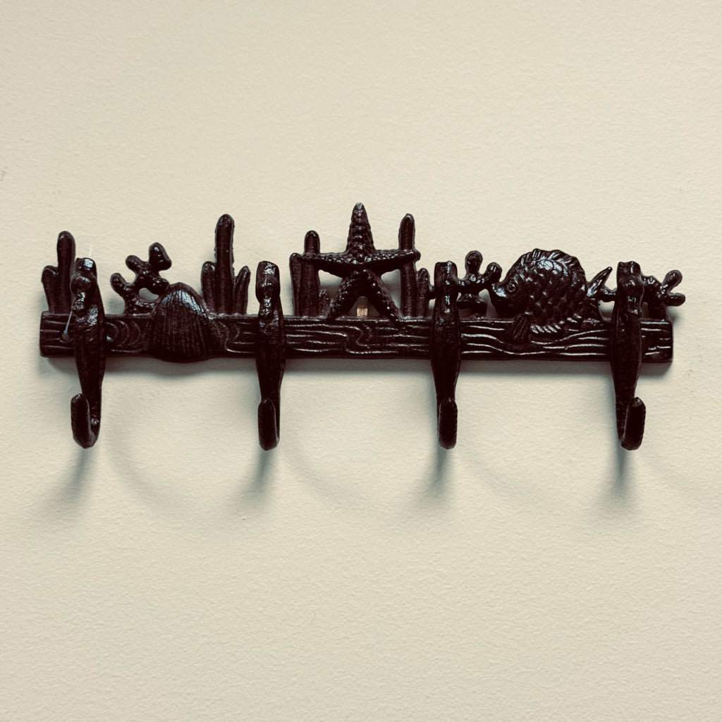 Cast Iron Ocean Life Coat Hook