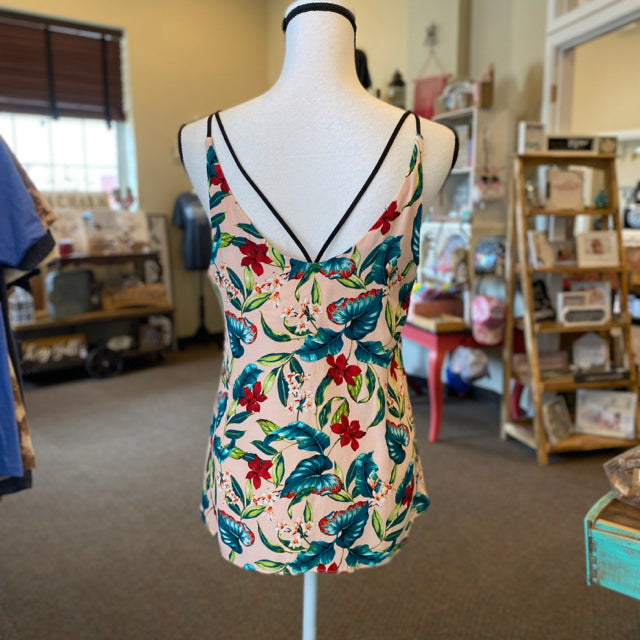 Top Shop Tropical Tank Top - Size 6