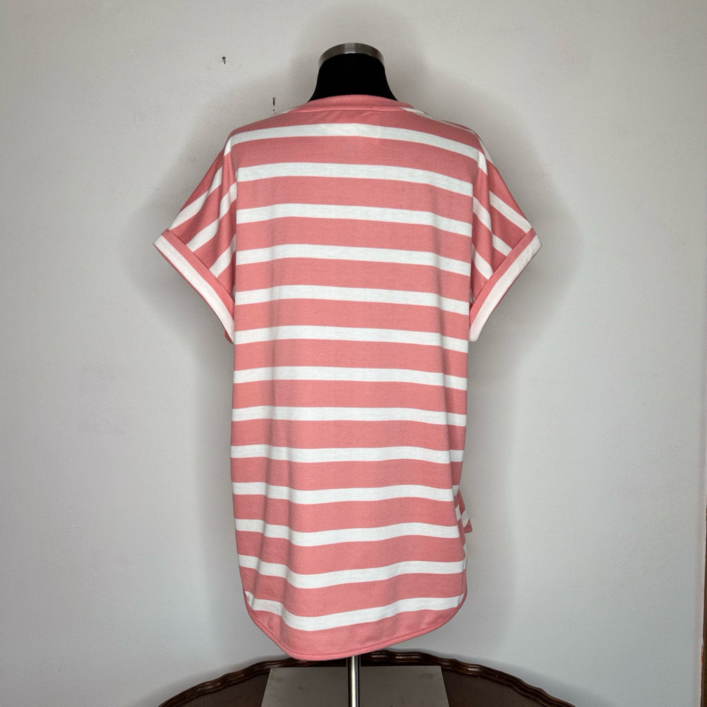 Cupio Striped Dolman Sleeve Top - Size XL