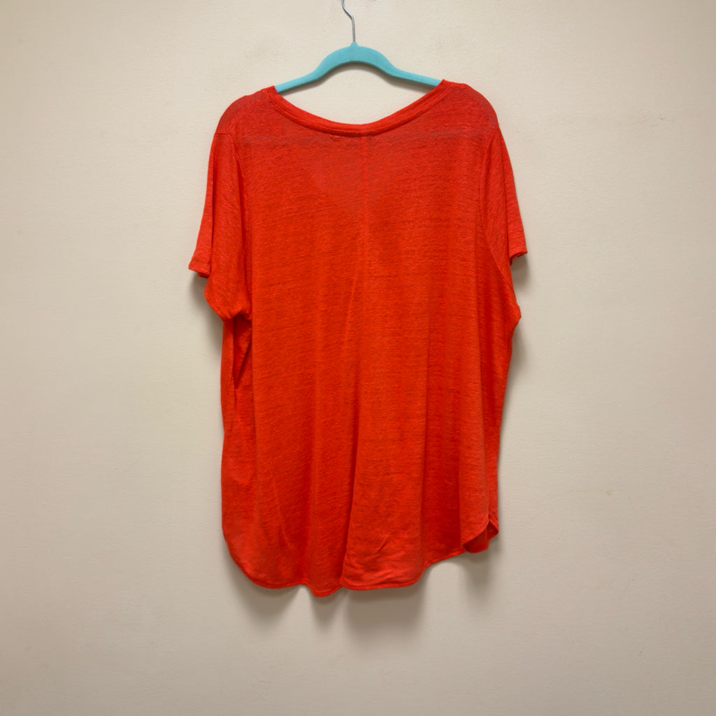 Tahari Linen Top - Size 1X