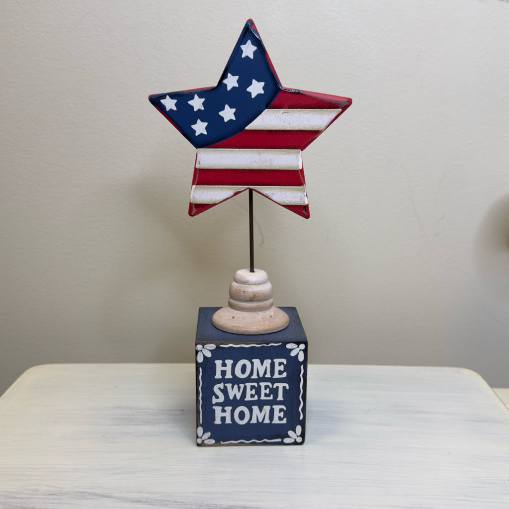Home Sweet Home Red, White & Blue Decor