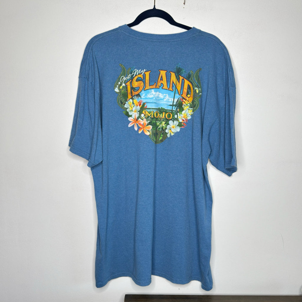 Newport Blue "Island Mojo" Graphic Tee - Size XXL