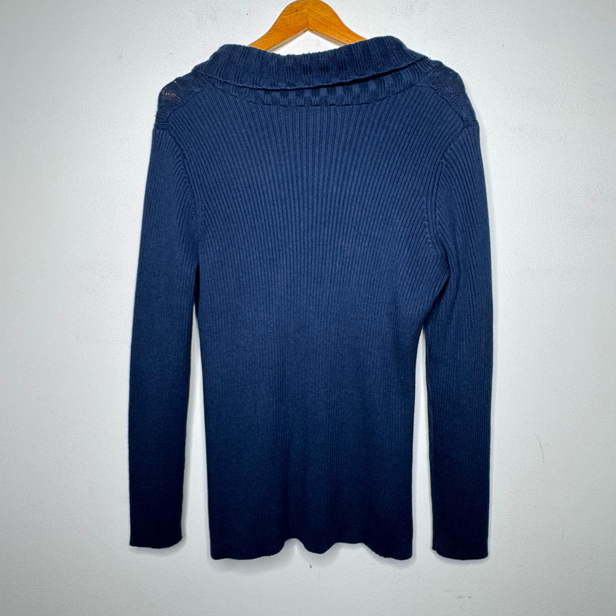 Coldwater Creek Cable Knit V-Neck Sweater - Size Large (14)