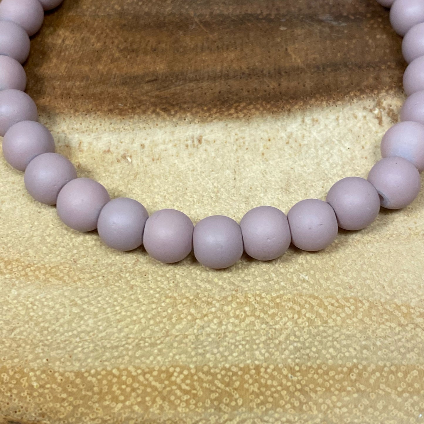 Inga Ann's Light Purple Matte Beaded Bracelet - 6mm Beads