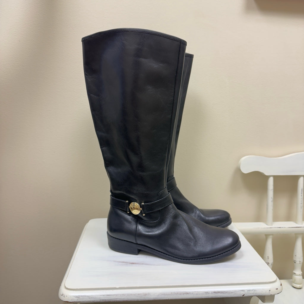Tommy Hilfiger Dewberry Leather Riding Boots - Size 8 1/2