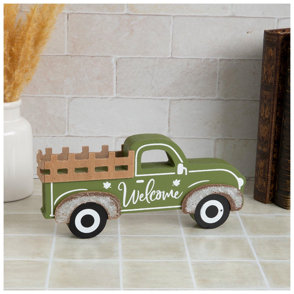 Green Welcome Truck Decor