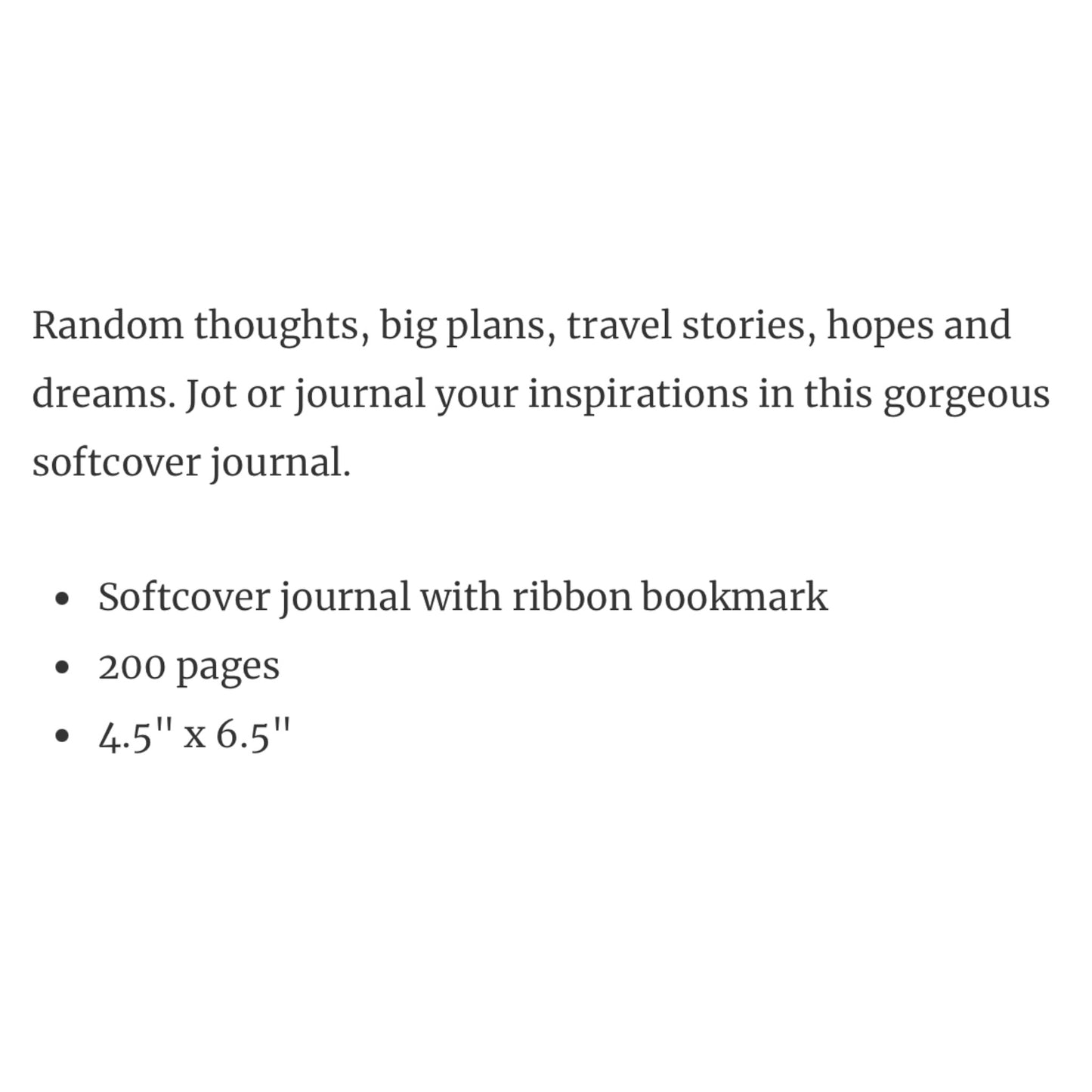 Vintage Floral Softcover Journal