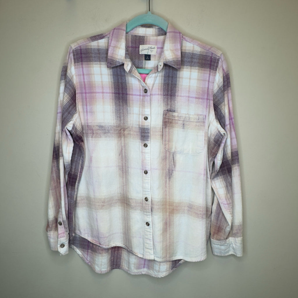 Hand Bleached Flannel - Size Medium