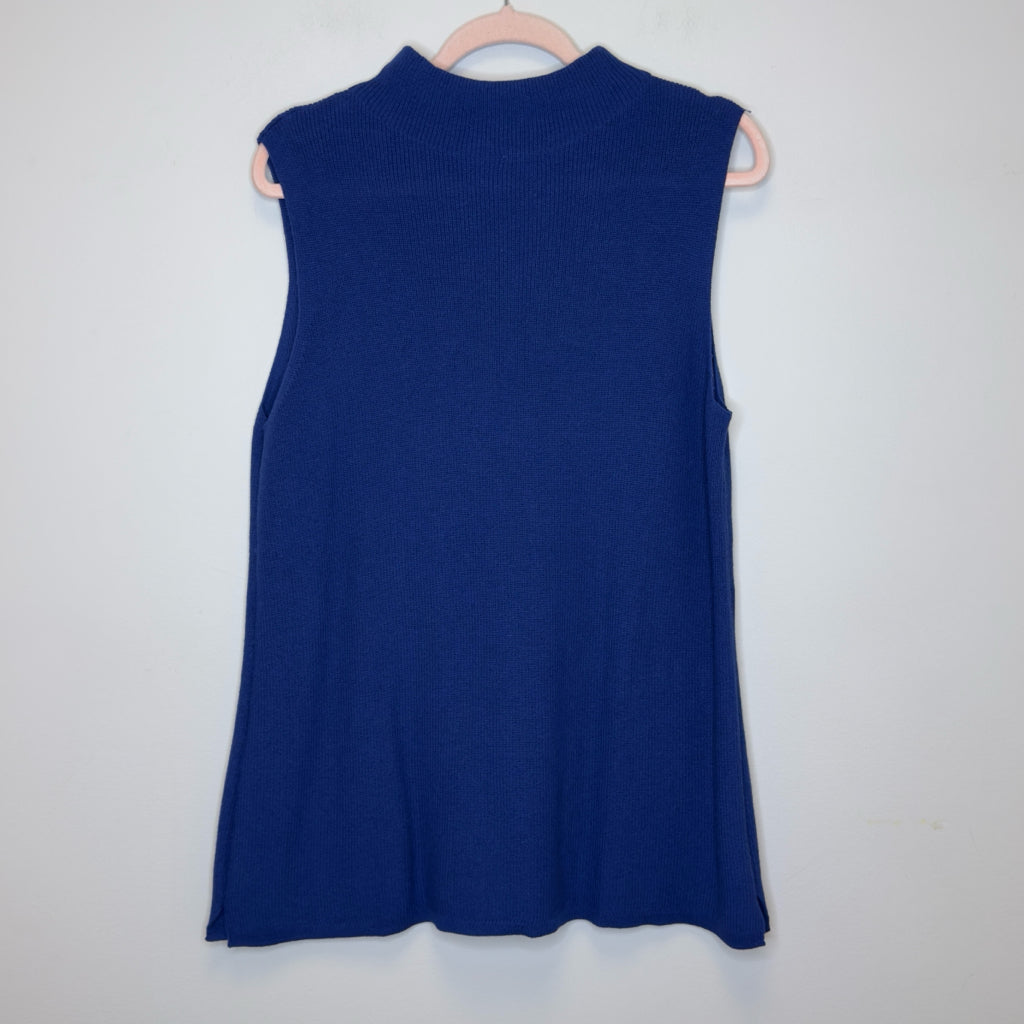 Chico's Sleeveless Mock Neck Tunic Sweater - Size Large