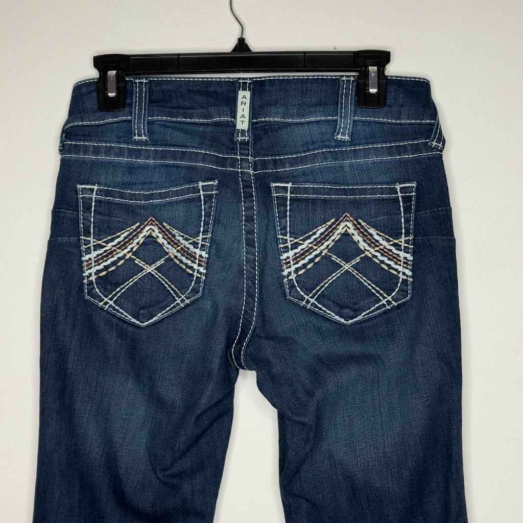 Ariat "Lakeshore Real Low Rise Rosy Whipstitch" Jeans - Size 28R
