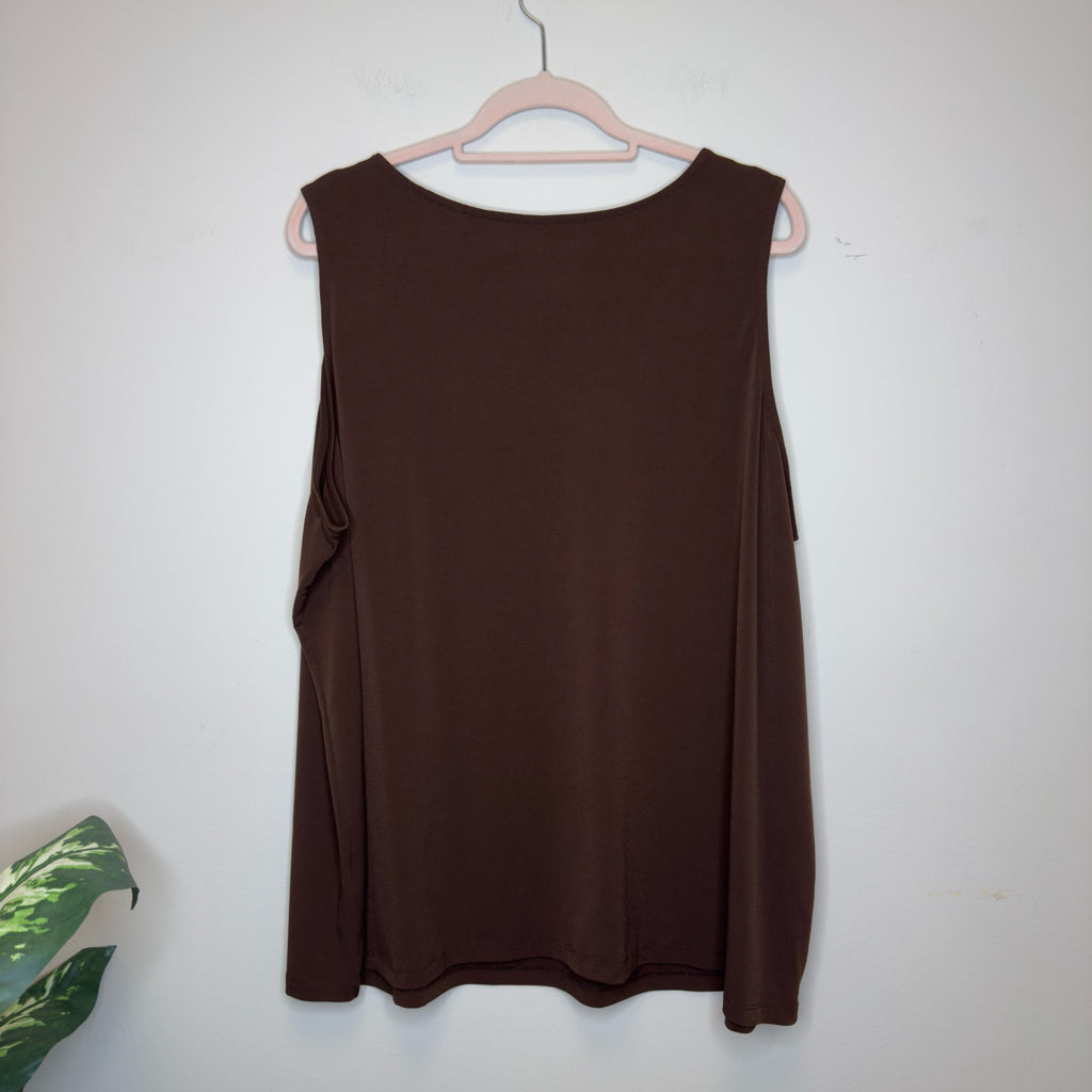 Susan Graver Modern Essentials Tank Top - Size 3X