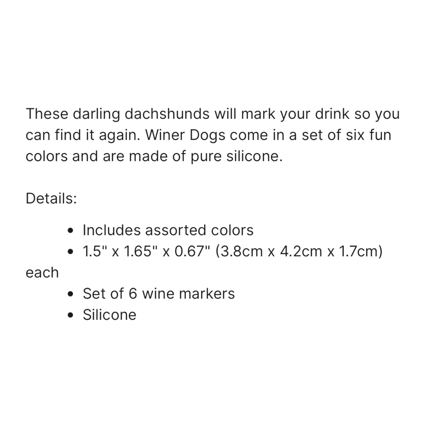 Winer Dogs Wine Markers
