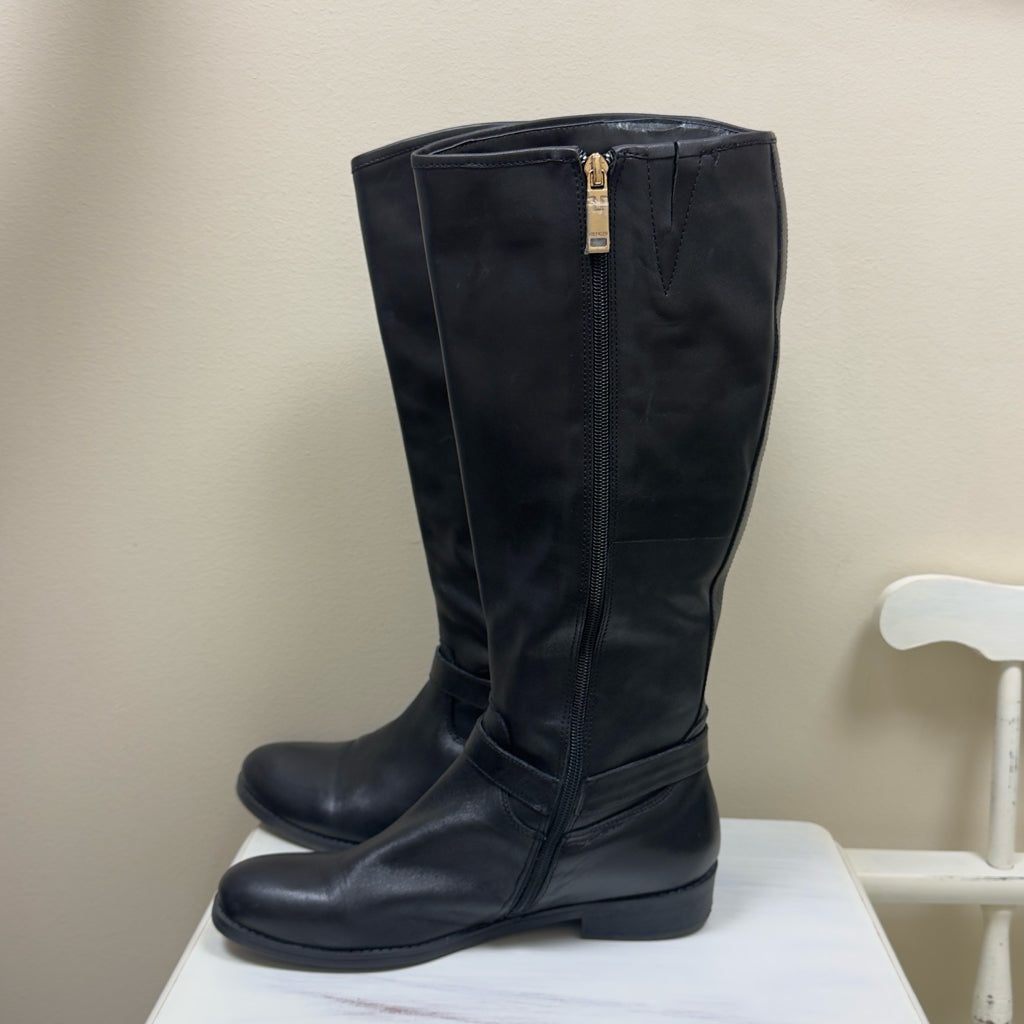 Tommy Hilfiger Dewberry Leather Riding Boots - Size 8 1/2