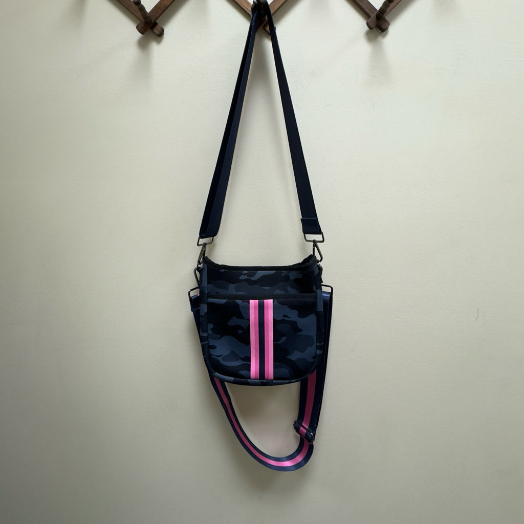 Haute Shore Jeri Epic Neoprene Mini Navy Camo Crossbody