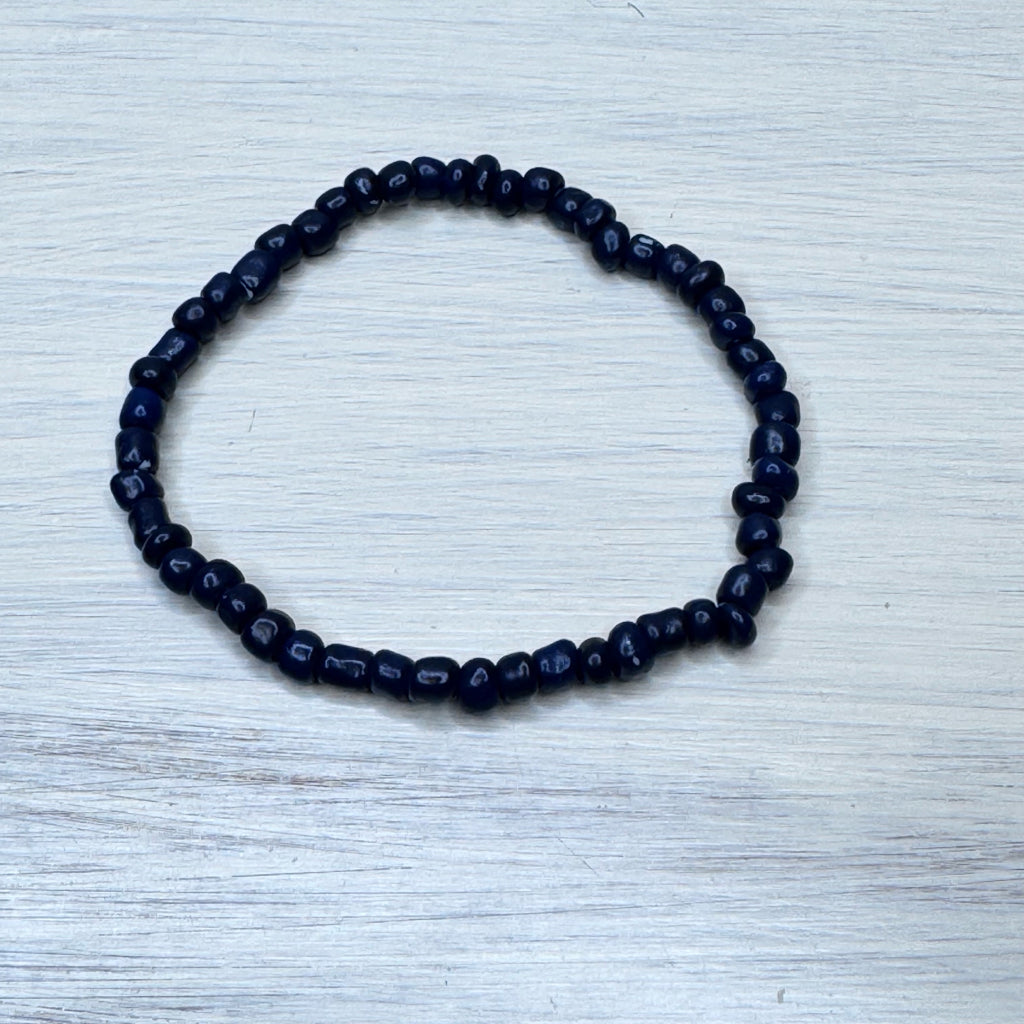 Inga Ann's Navy Blue Mini Beaded Bracelet