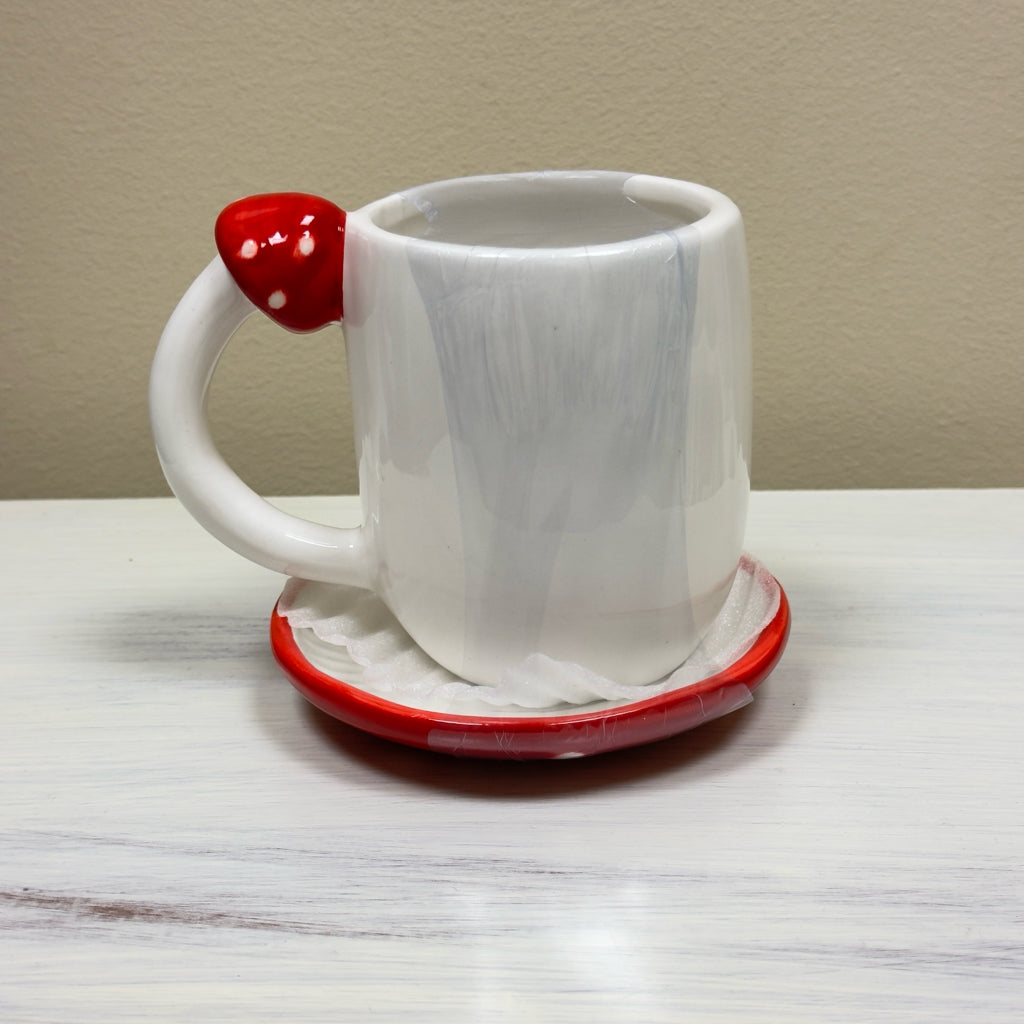 Mushroom Mug & Saucer