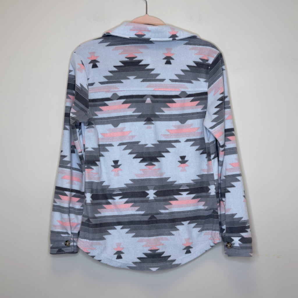 Wallflower Fleece Aztec Print Shacket - Size Small