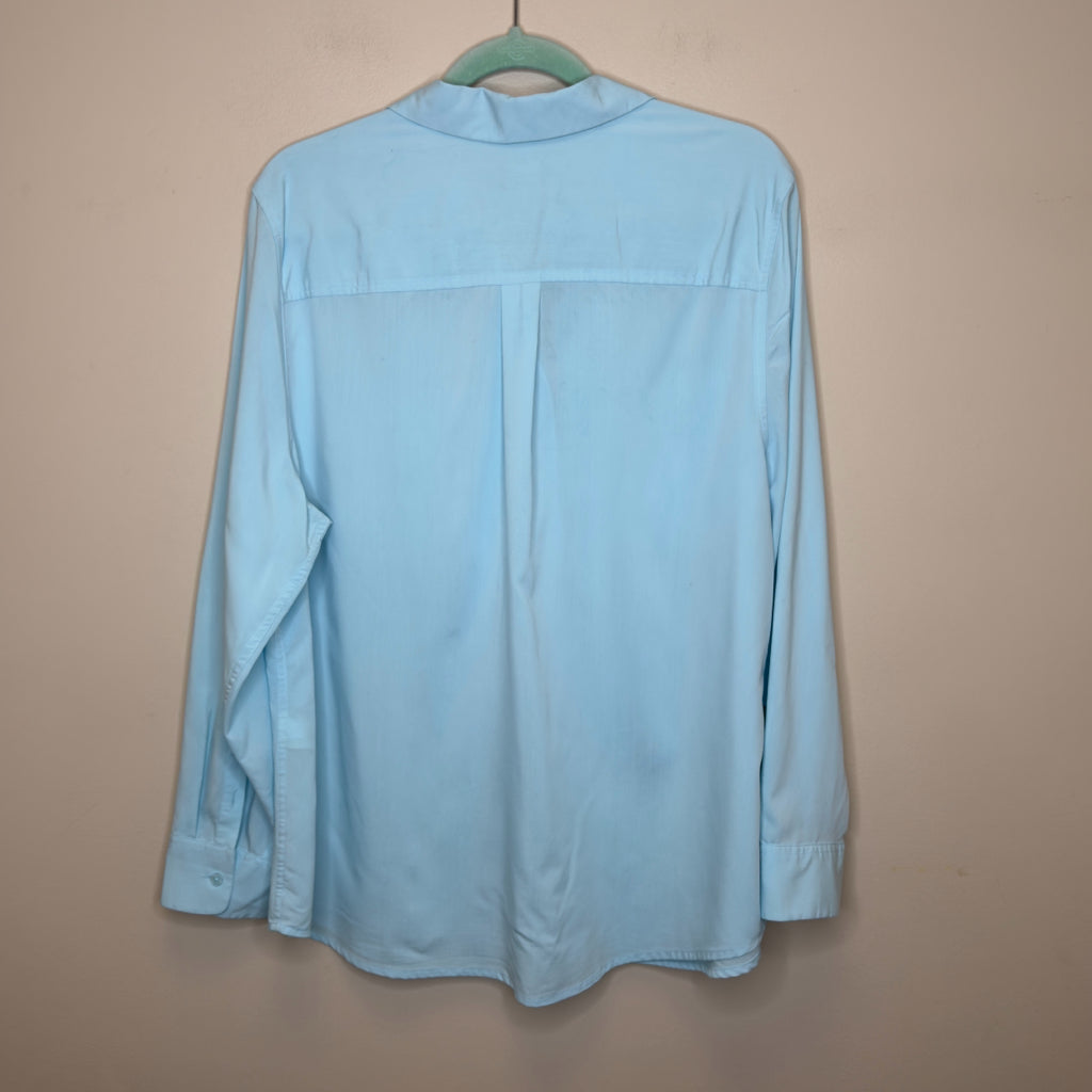 Chico's Silky Soft Button Front Shirt - Size XL