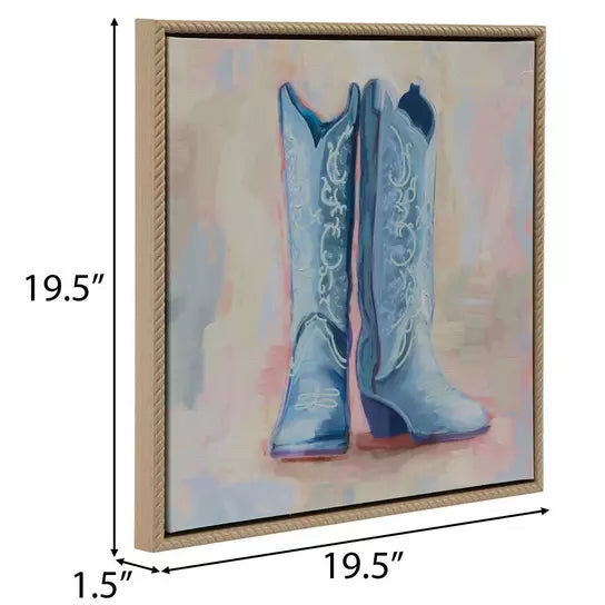 Cowboy Boots Canvas Wall Decor