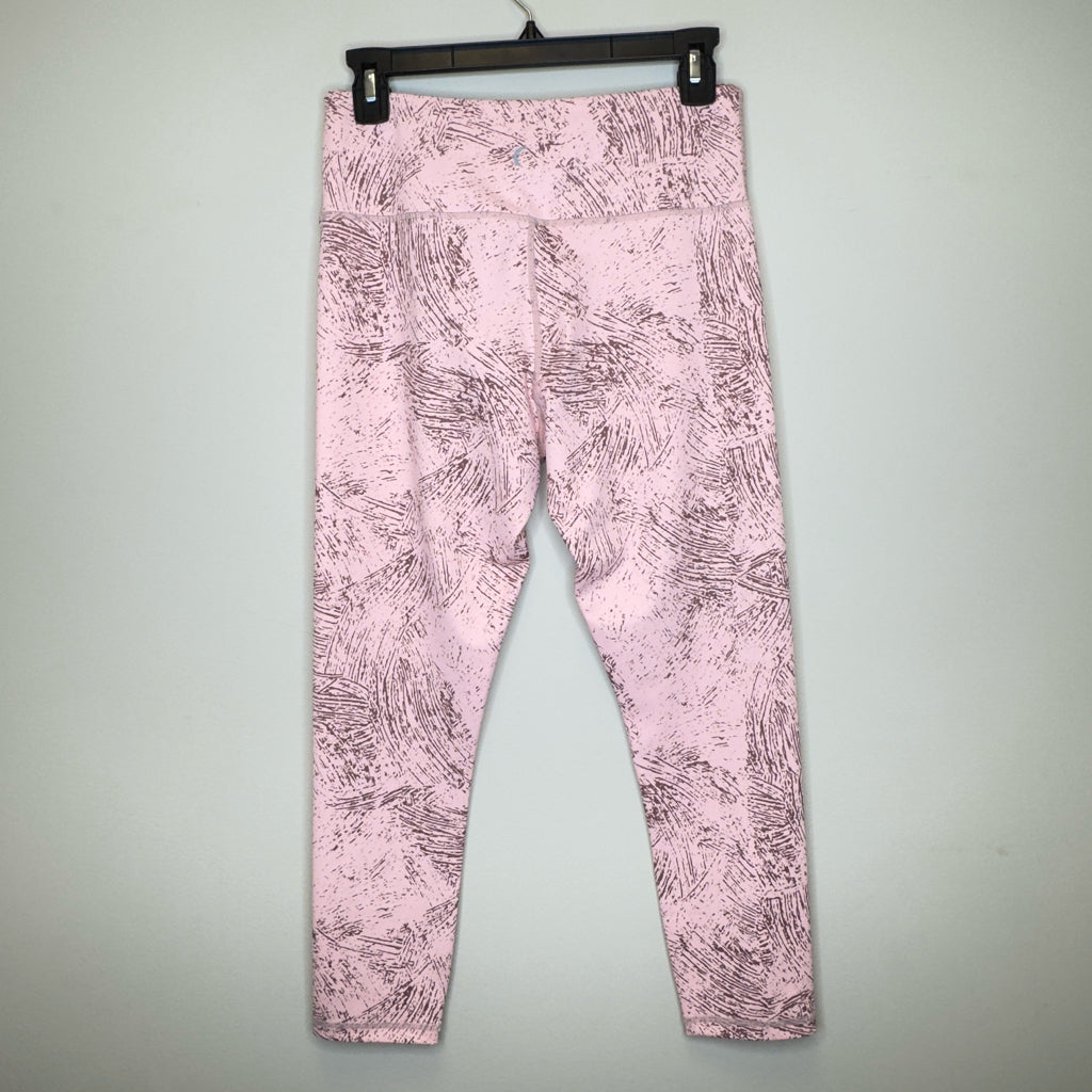 Zyia Active Pink Etching Light N Tight Hi-Rise 7/8 24” - Size 8-10