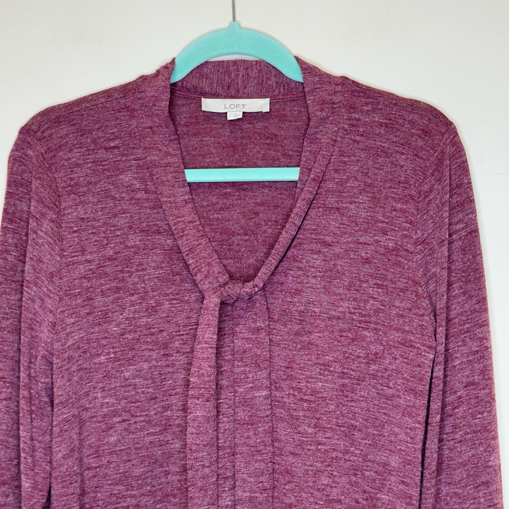 Loft Tie Neck Sweater - Size Large