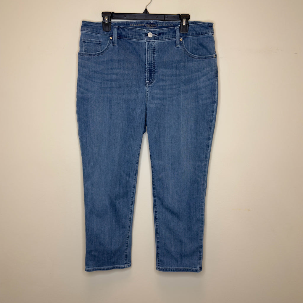 Chico's Girlfriend Cropped Jeans - Size 14