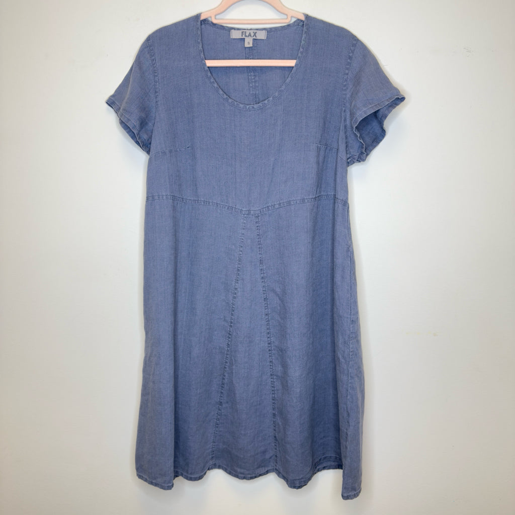 FlaX Solstice Linen Dress w/Pockets - Size Small